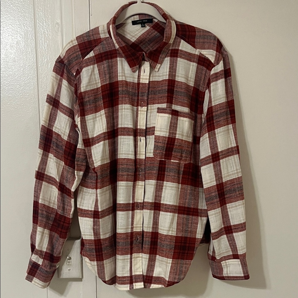 LOVE TREE PLAID LONGSLEEVE